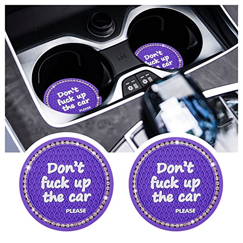 Junecarp 2 Pack Car Cup Holder Coaster Junecarp 2 Pack Car Cup Holder Coaster