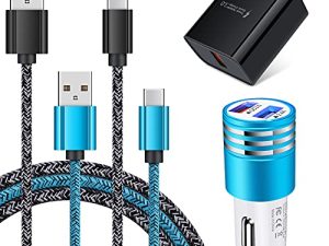 Quick Charge 3.0 Fast Charger for Samsung Galaxy S22 S21 Ultra S20 S10E S10 A04S A53 A12 A32 A21 A51 S9 S8 Note 20 LG Stylo 6 5 V60 G8 ThinQ