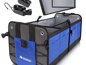Starling's Car Trunk Organizer - Durable Storage SUV Cargo Organizer Adjustable