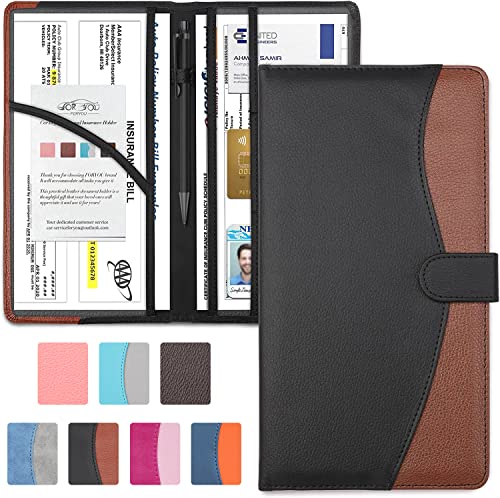 FORYOU Car Registration and Insurance Holder with Magnetic Closure FORYOU Car Registration and Insurance Holder with Magnetic Closure