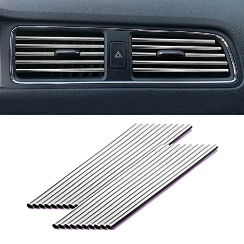 LivTee 20 Pieces Car Air Conditioner Decoration Strip for Vent Outlet LivTee 20 Pieces Car Air Conditioner Decoration Strip for Vent Outlet