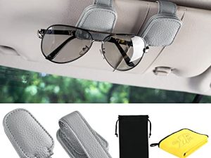 ANMEI 2 Pack Sunglass Holder for Car Visor