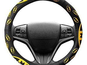 Finex Silicone Batman Superhero Auto Car Steering Wheel Cover - Black - Universal Fit