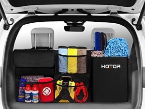 HOTOR Car Trunk Organizer SUV - Hanging Automotive Trunk Organizer and Storage for SUV