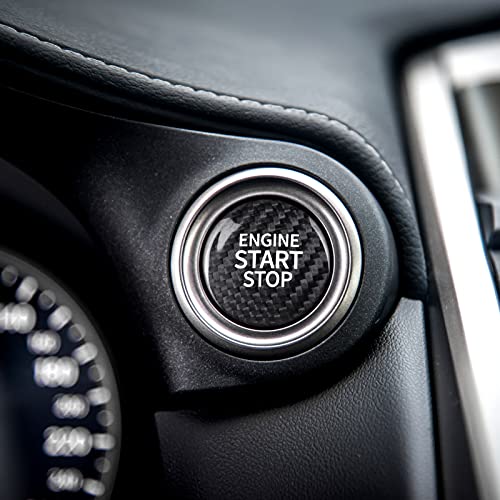 CKE Real Carbon Fiber for Toyota Camry Corolla RAV4 Highlander Avalon C-HR GT86 BRZ Accessories Car Engine Start Stop Button Cover Trim Key Lgnition Key Ring Interior Decoration Sticker - Black CKE Real Carbon Fiber for Toyota Camry Corolla RAV4 Highlander Avalon C-HR GT86 BRZ Accessories Car Engine Start Stop Button Cover Trim Key Lgnition Key Ring Interior Decoration Sticker - Black