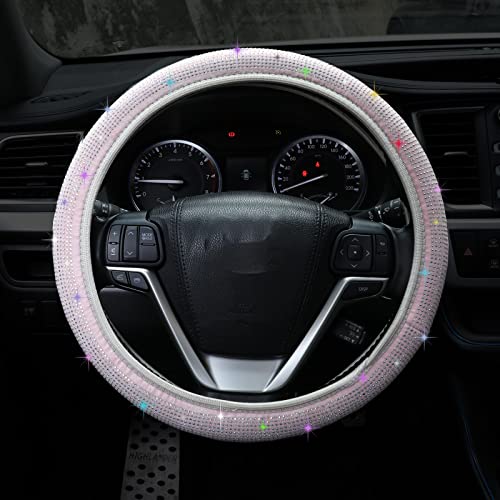 LETADUTO Bling Car Steering Wheel Cover LETADUTO Bling Car Steering Wheel Cover