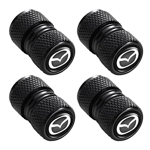 Lianxiaw Metal Auto Tire Valve Stem Compatible with Mazda 3 6 8 Miata MX-5 CX-3 CX-5 CX-7 CX-9 Trim Accessories 4pcs Black Lianxiaw Metal Auto Tire Valve Stem Compatible with Mazda 3 6 8 Miata MX-5 CX-3 CX-5 CX-7 CX-9 Trim Accessories 4pcs Black