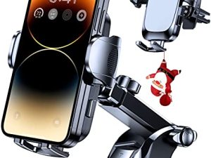 Humixx 【2022 Stable Nano Suction Cup】 Phone Mount for Car Universal Hands-Free Suction Cell Phone Holder for Car Dashboard Air Vent Car Phone Holder Mount for Samsung iPhone 13 14 Plus Pro Max
