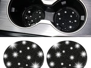 SINGARO Bling Cup Holder Coasters for Car
