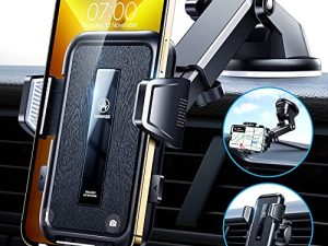 VANMASS [2022 Newest] Car Phone Holder Mount [Upgraded Super Suction] Dashboard Phone Holder
