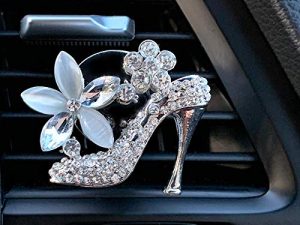 Title: Bling Car Decor Car Fresheners For Women Bling Car Accessories Car Air Outlet Decoration Bling Car Accessories For Women Car Aromatherapy Car Air Vent Clip Charm Car air freshener Two-Piece High Heel Shoe Car Freshener