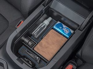 TOPINSTALL Blue Center Console Tray Compatible with Toyota RAV4 2023 2022 2021 2020 2019 Accessories