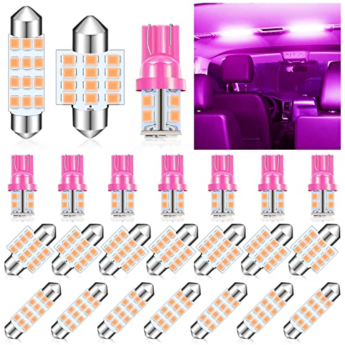 24 Pieces Dome Light LED Car Bulb Kit Set T10 31 mm 42 mm LED Festoon Bulbs Interior LED Interior Replacement Bulbs for Car Map Door Courtesy (Purple) 24 Pieces Dome Light LED Car Bulb Kit Set T10 31 mm 42 mm LED Festoon Bulbs Interior LED Interior Replacement Bulbs for Car Map Door Courtesy (Purple)
