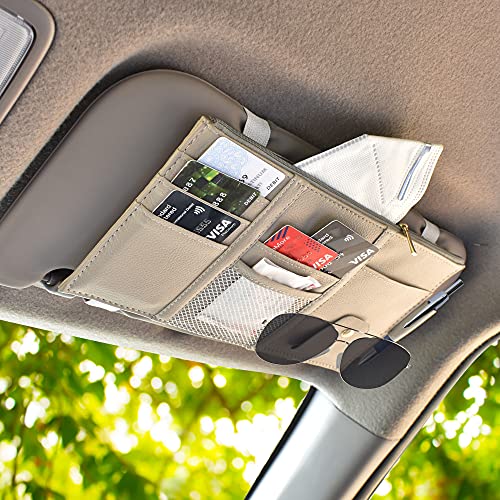 EcoNour Car Sun Visor Organizer | Insurance and Registration Wallet for Car - Cards EcoNour Car Sun Visor Organizer | Insurance and Registration Wallet for Car - Cards
