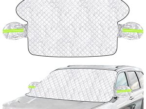Magnetically Mounted Car Winshield Cover for Ice and Snow