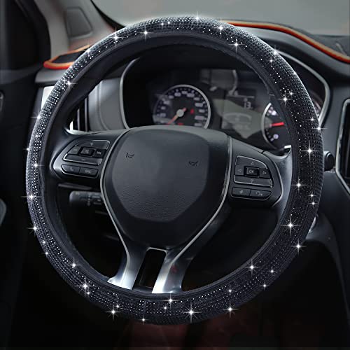 LETADUTO Bling Car Steering Wheel Cover LETADUTO Bling Car Steering Wheel Cover