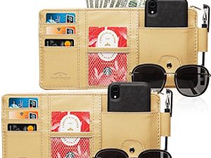 2 Packs Car Sun Visor Organizer