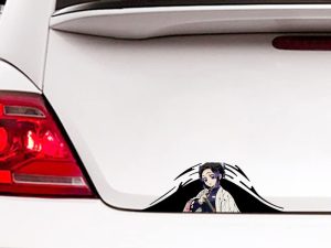 EARLFAMILY 5.1'' for Shinobu Demon Slayer Funny Car Sticker Motorcycle Laptop Bumper Decal Vinyl Car Accessoires Waterproof