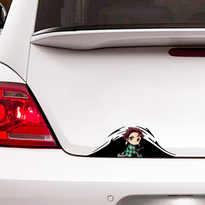 EARLFAMILY 5.1'' for Tanjirou Demon Slayer Car Stickers Surfboard Motorcycle Laptop Decal Windows Bumper Car Accessoires Sticker EARLFAMILY 5.1'' for Tanjirou Demon Slayer Car Stickers Surfboard Motorcycle Laptop Decal Windows Bumper Car Accessoires Sticker