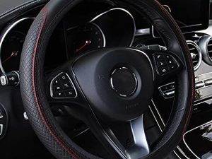 Leather Car Steering Wheel Cover