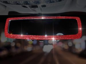Bling Rhinestone Car Rear View Mirror