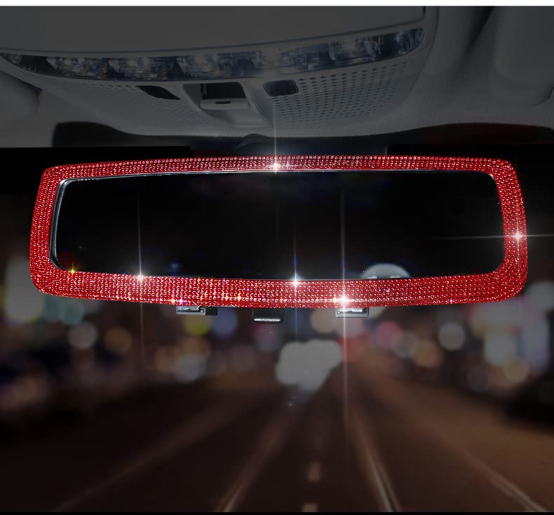 Bling Rhinestone Car Rear View Mirror Bling Rhinestone Car Rear View Mirror