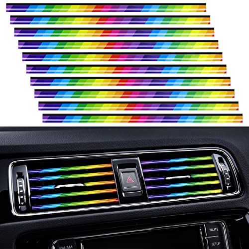 PYHLVCLF 20 Pieces Universal Car Air Conditioner Vent Trim Decoration Strip Accessories PYHLVCLF 20 Pieces Universal Car Air Conditioner Vent Trim Decoration Strip Accessories