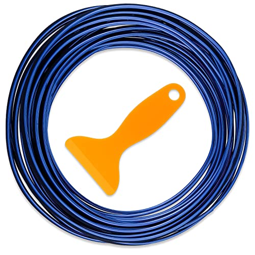 Car Interior Moulding Trim Strips 32 Feet Universal Car Decoration Pinstriping Filler Insert Strips Styling Dashboard Decorative DIY Flexible Strip Garnish Accessory with Installing Tool (Blue) Car Interior Moulding Trim Strips 32 Feet Universal Car Decoration Pinstriping Filler Insert Strips Styling Dashboard Decorative DIY Flexible Strip Garnish Accessory with Installing Tool (Blue)