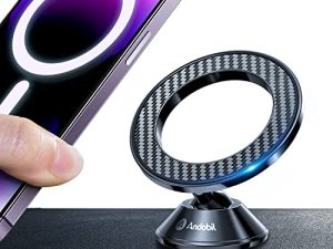 andobil Newest Magnetic Phone Holder for Car -[Easy to Use & Never Fall] Compatible for MagSafe Car Mount [Powerful 20 Magnets] Compatible with iPhone 14 Pro Max /14 Pro/14/13 Series/MagSafe Case