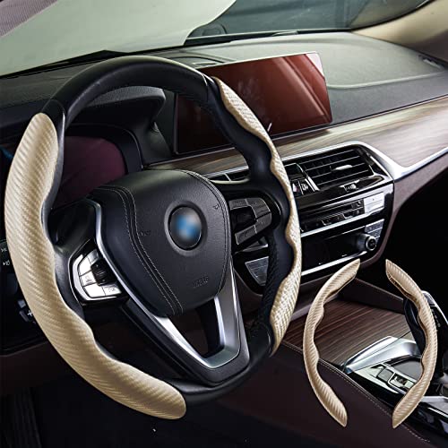 Carbon Fiber Steering Wheel Cover for Women&Man Carbon Fiber Steering Wheel Cover for Women&Man