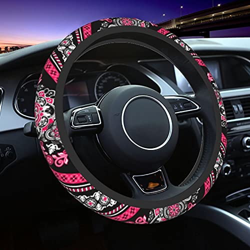 Boho Car Steering Wheel Cover Auto Accessories Universal 15 Inch Non-Slip Neoprene for Women Cute Automotive SUV Van Truck Wheel Protector Boho Car Steering Wheel Cover Auto Accessories Universal 15 Inch Non-Slip Neoprene for Women Cute Automotive SUV Van Truck Wheel Protector