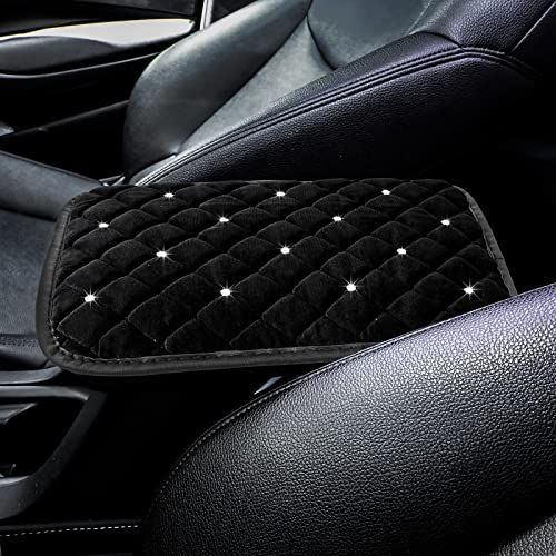 Frienda Furry Armrest Cover Auto Center Armrest Cover Car Soft Console Pad Fluffy Seat Box Cover Furry Car Armrest Pad Cover for Most Car Box Decoration Protector (Black Frienda Furry Armrest Cover Auto Center Armrest Cover Car Soft Console Pad Fluffy Seat Box Cover Furry Car Armrest Pad Cover for Most Car Box Decoration Protector (Black