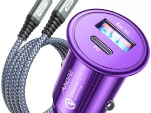 [Apple MFi Certified] iPhone Car Charger Fast Charging