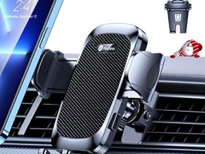 Humixx 【2022 Military-Grade Stability】 Phone Mount for Car Vent Universal Car Phone Holder Mount Hands-Free Cell Phone Holder Car Air Vent for iPhone 13 14 Plus Pro Max Samsung S22 Ultra ＆ All Phones