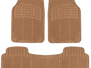 BDK Original ProLiner 3 Piece Heavy Duty Front & Rear Rubber Floor Mats for Car SUV Van & Truck