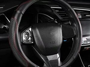 XIANGDING Leather Car Steering Wheel Cover
