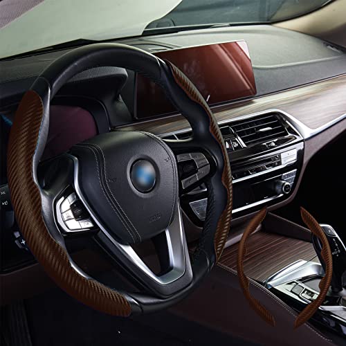 Carbon Fiber Steering Wheel Cover for Women&Man Carbon Fiber Steering Wheel Cover for Women&Man