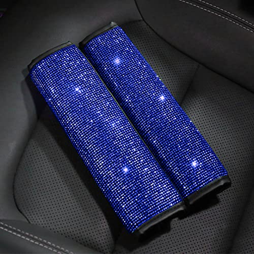 MLOVESIE 2 Packs Bling Bling Auto Seat Belt Shoulder Pads with Crystal Glitter Rhinestones for Girls MLOVESIE 2 Packs Bling Bling Auto Seat Belt Shoulder Pads with Crystal Glitter Rhinestones for Girls