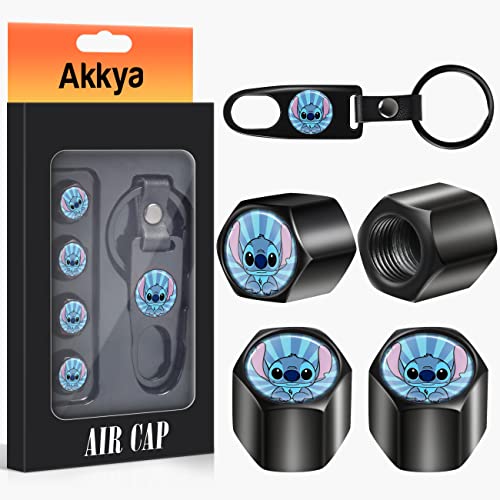 Akkya Tire Valve Stem Caps Cover for Car Bike Bicycle Motorcycles Tractors Mountain Bikes Trucks Cute Cartoon Black Metal Chrome Tire Air Pressure Covers Wheel Accessories Parts Akkya Tire Valve Stem Caps Cover for Car Bike Bicycle Motorcycles Tractors Mountain Bikes Trucks Cute Cartoon Black Metal Chrome Tire Air Pressure Covers Wheel Accessories Parts