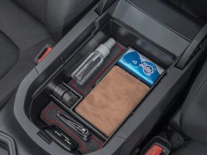 TOPINSTALL Red Center Console Tray Compatible with RAV4 2023 2022 2021 2020 2019 Accessories