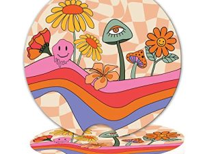 Boho Ceramic Car Coasters