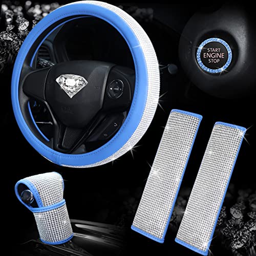 Set of 5 Bling car Accessories for Women Girly Set of 5 Bling car Accessories for Women Girly