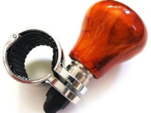 [Handicrafts using wood] Can be mounted on all models Luxury design Vehicle handle Spinner Power handle Spinner handle Car steering wheel Car accessories Spinner Knob steering knob for car