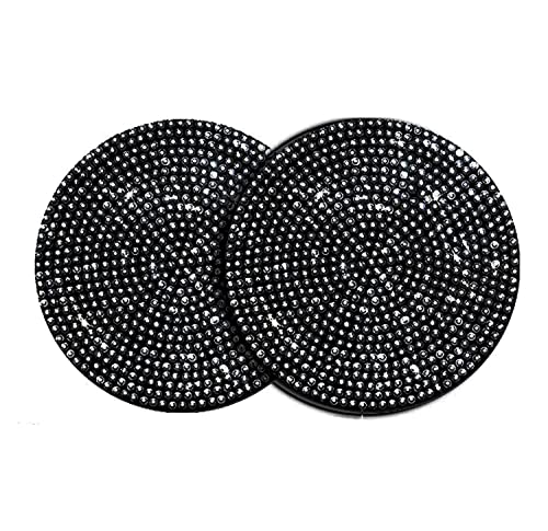 2pcs Bling Cup Holder Insert Coaster- 2.75 inch Silicone Anti-Slip Shockproof 2pcs Bling Cup Holder Insert Coaster- 2.75 inch Silicone Anti-Slip Shockproof