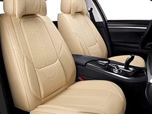 NS YOLO Full Coverage Faux Leather Car Seat Covers Universal Fit for Cars