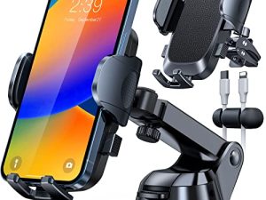 YRU [Upgrade 80LBS Strong Suction] Car Phone Holder Mount