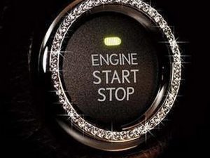 Bling Car Decor Crystal Rhinestone Car Bling Ring Emblem Sticker
