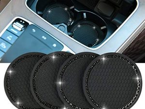 Valleycomfy 4PCS Bling Car Coasters