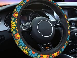 Hippie Flower Steering Wheel Cover
