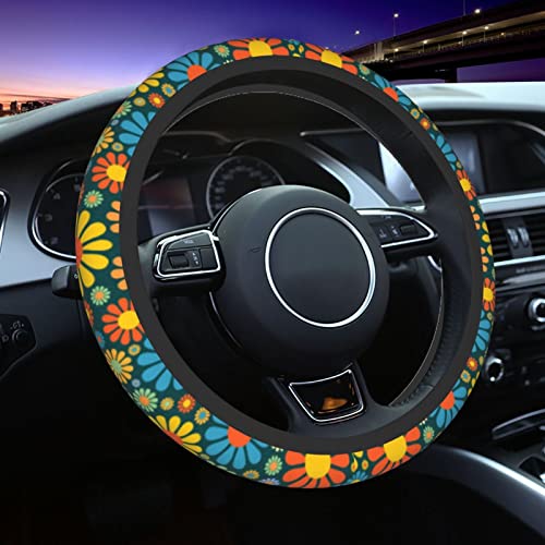 Hippie Flower Steering Wheel Cover Hippie Flower Steering Wheel Cover
